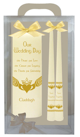 Wedding Candle 8 inch Gift Boxed/Ivory (86613)