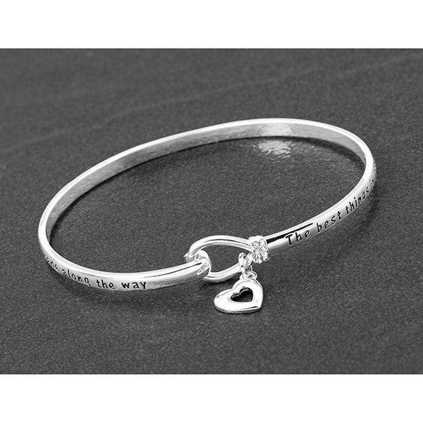 Meaningful Words Silver Plated Bangle Memory