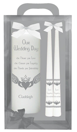 Wedding Candle 8 inch Gift Boxed/White (86612)
