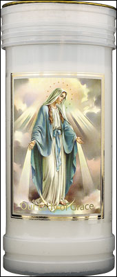 Candle to Our Lady Of Grace (Miraculous)