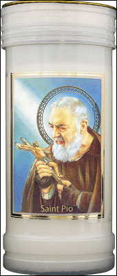 Candle St Pio